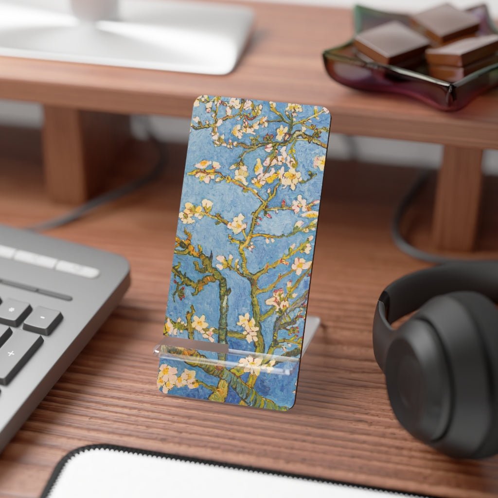 Van Gogh Blossoming Almond Tree Mobile Display Stand for Smartphones - Puffin Lime