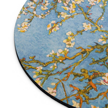 Van Gogh Blossoming Almond Tree Mouse Pad - Puffin Lime