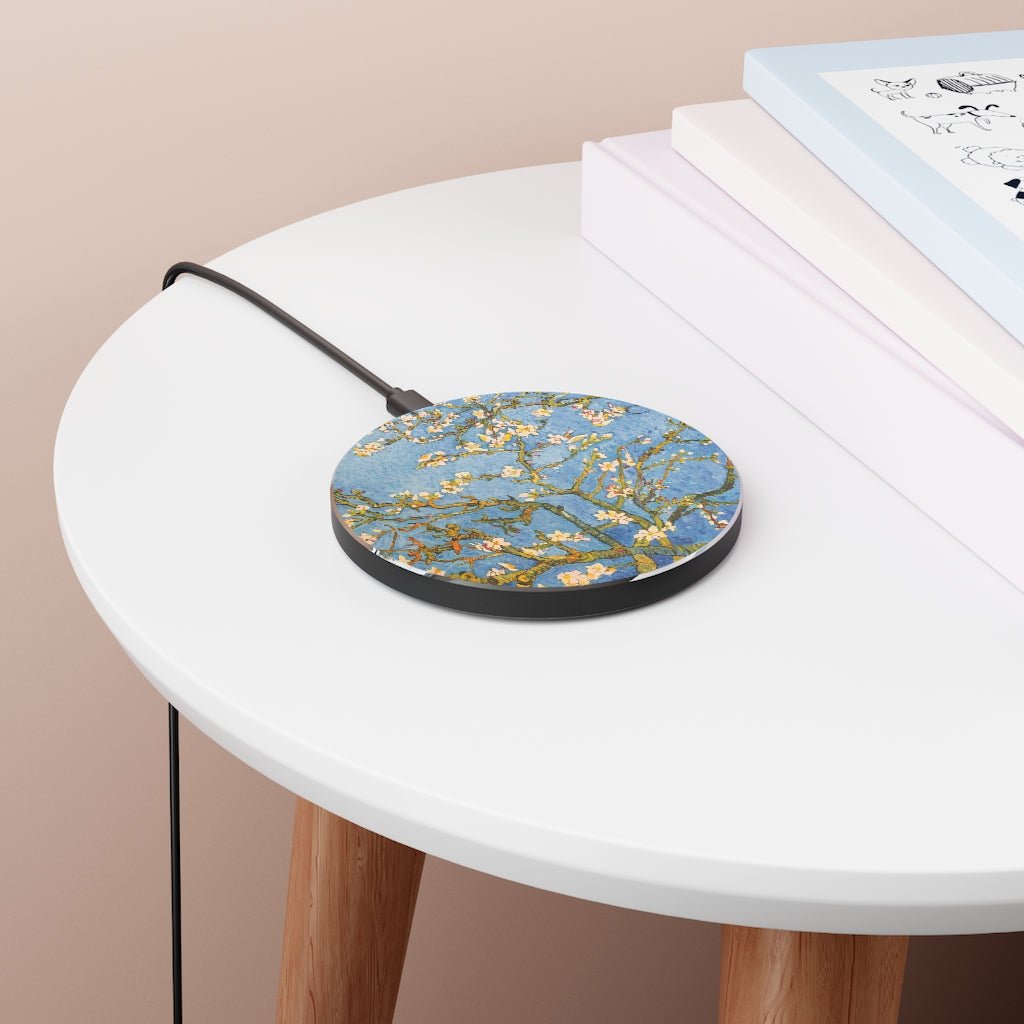 Van Gogh Blossoming Almond Tree Wireless Charger - Puffin Lime