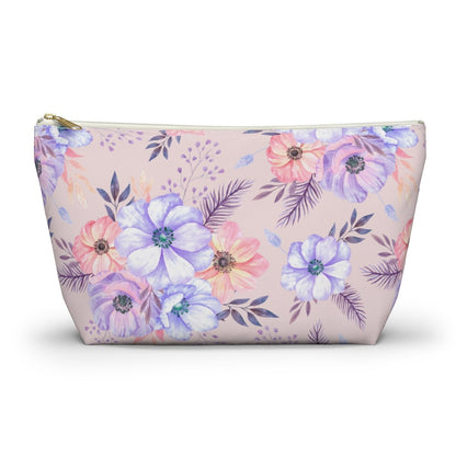 Very Peri Anemones Accessory Pouch w T-bottom - Puffin Lime