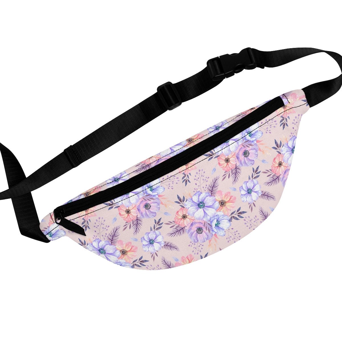 Very Peri Anemones Fanny Pack - Puffin Lime