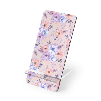 Very Peri Anemones Mobile Display Stand for Smartphones - Puffin Lime