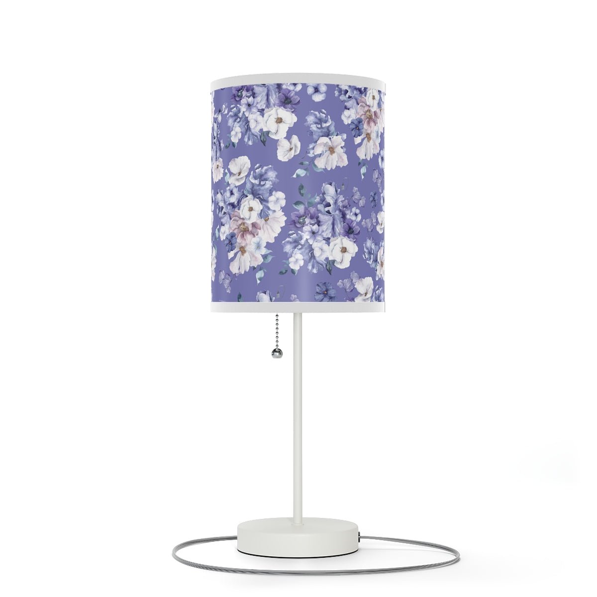 Very Peri Flowers Table Lamp - Puffin Lime