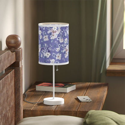 Very Peri Flowers Table Lamp - Puffin Lime