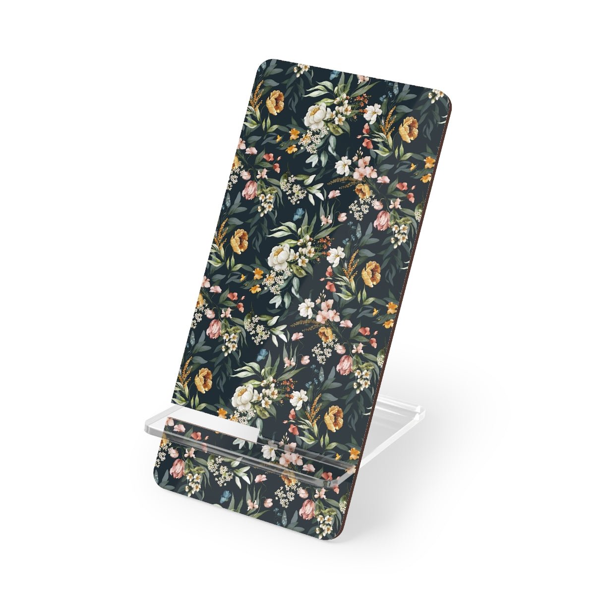 Watercolor Flowers Mobile Display Stand for Smartphones - Puffin Lime