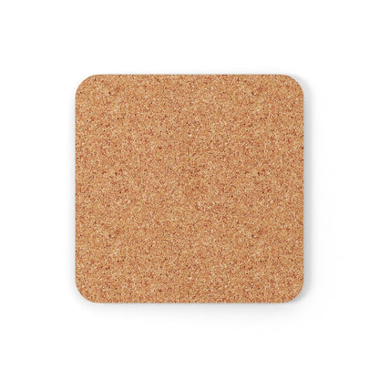 Wild Flower Corkwood Coaster Set - Puffin Lime