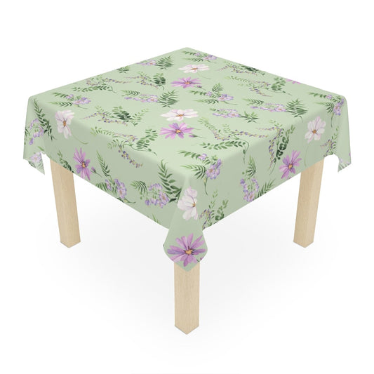 Wild Flowers Table Cloth - Puffin Lime