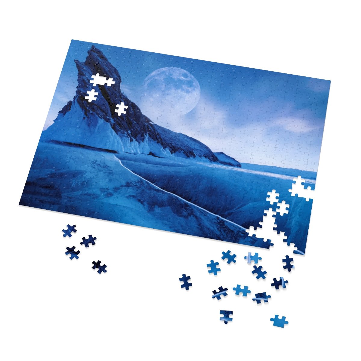 Winter Siberian Landscape Jigsaw Puzzle - Puffin Lime