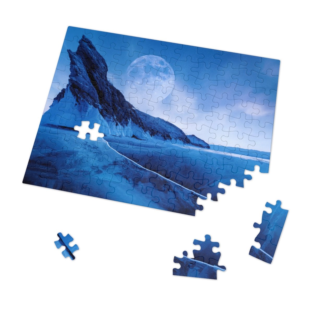 Winter Siberian Landscape Jigsaw Puzzle - Puffin Lime
