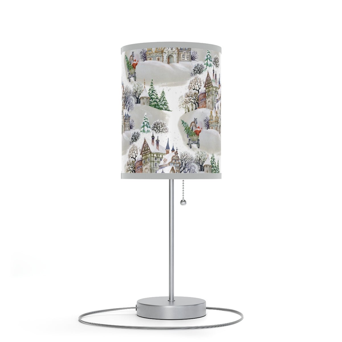 Winter Village Table Lamp - Puffin Lime
