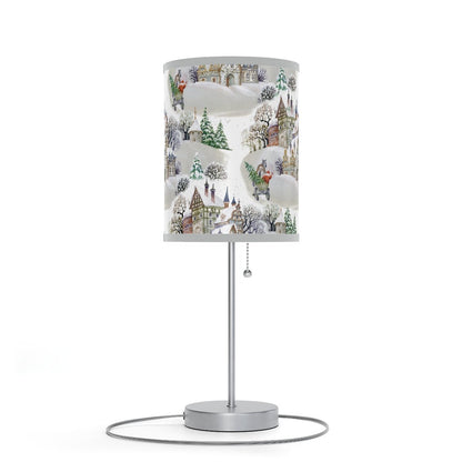Winter Village Table Lamp - Puffin Lime