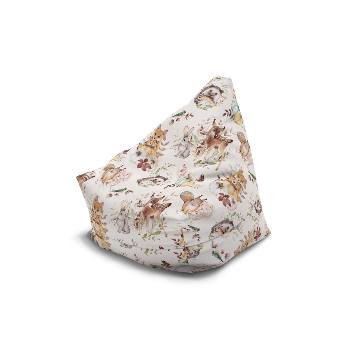 Woodland Animals Bean Bag Chair Cover - Puffin Lime