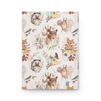Woodland Animals Hardcover Journal - Puffin Lime