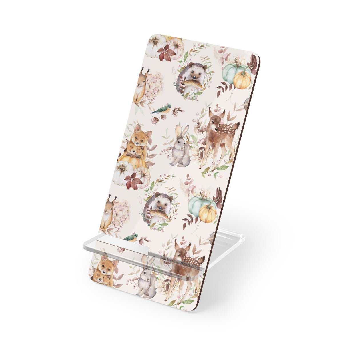 Woodland Animals Mobile Display Stand for Smartphones - Puffin Lime