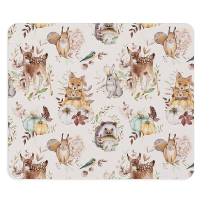 Woodland Animals Mouse Pad - Puffin Lime